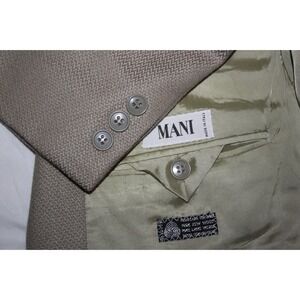MANI by ARMANI Men's 42R Wool Made in Italy 2-Button Beige Sport Coat